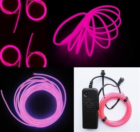 Fio De Luz Neon Led Hutz Rosa Pink 3 Metros C Controle R 5780 Em