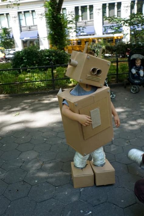 Build Your Own Cardboard Box Robot Costume Instructions Only Etsy In