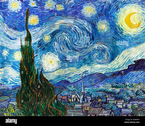 The Starry Night By Vincent Van Gogh Fotos Und Bildmaterial In Hoher