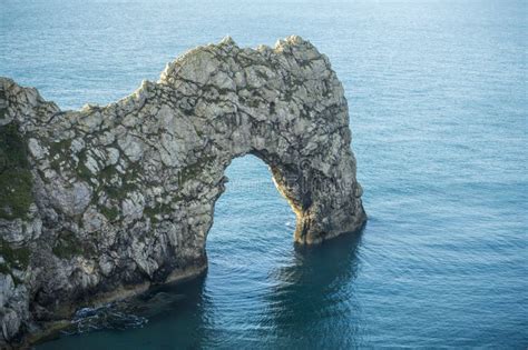Durdle Door Is A Natural Limestone Arch On The Jurassic Coast Ne Stock