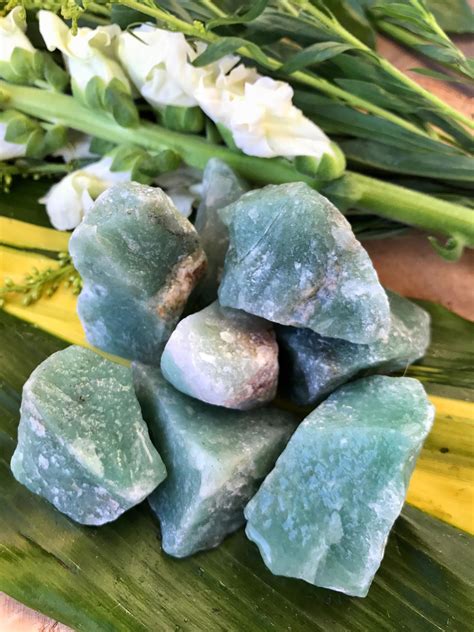 Raw Green Aventurine Large Grade A Natural Rough Crystals Stones