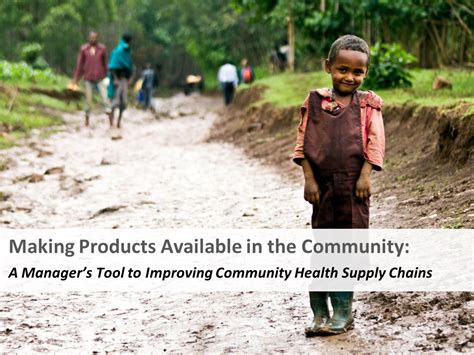 A Managers Tool To Improving Community Health Supply Chains Sc4ccm