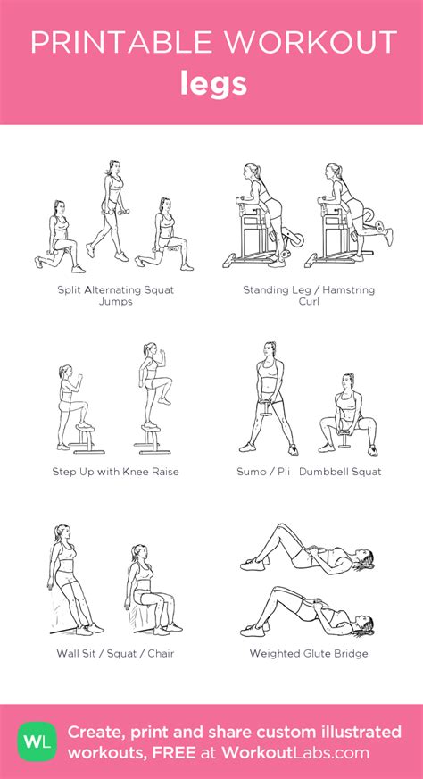 Legs Free Workout By Workoutlabs Fit Leg Workout Gym Workout Plan