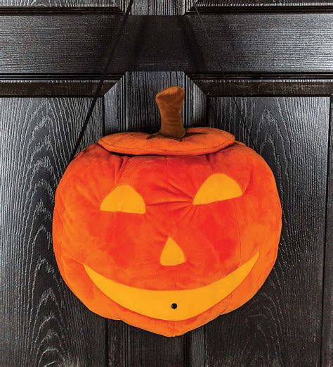 Jack O Lantern Halloween Cat Motion Sensing Door Decor Plowhearth