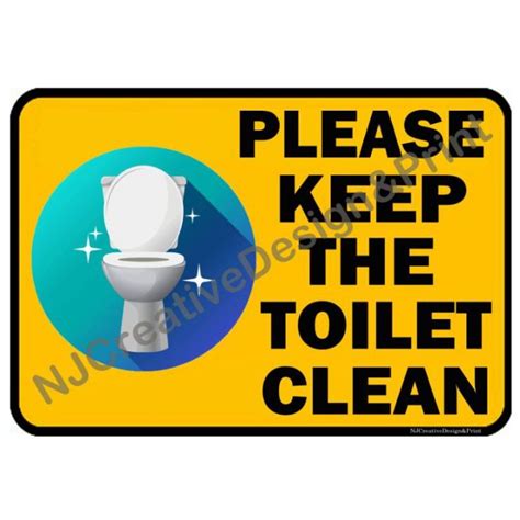☟please Keep The Toilet Clean A4 Laminated Signage☀ Lazada Ph
