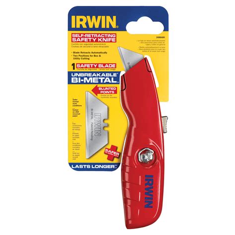 Irwin Self Retracting Safety Utility Knife 2088600