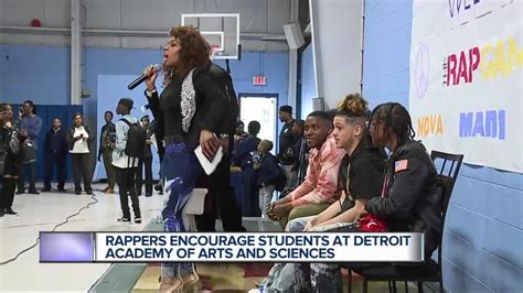 Rappers Encourage Students At Detroit Academy Of Arts And Sciences