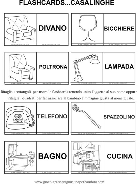 Scheda Didattica Per La Prima Elementare Flashcard Imparare L