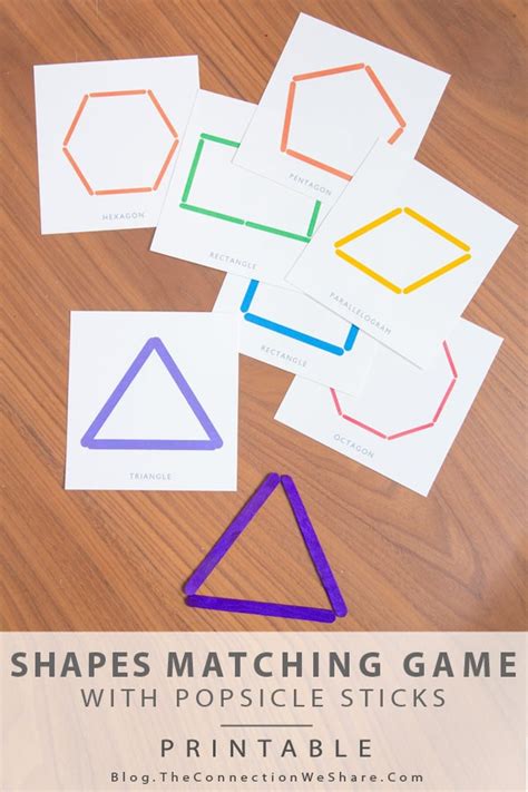 Shapes Matching Game And A Free Printable She Amy