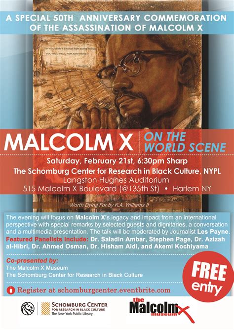 Malcolm X On The World Scenea Special 50th Anniversary Commemoration