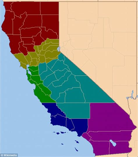 The Argument To Divide California Into Multiple States Daily Mail Online