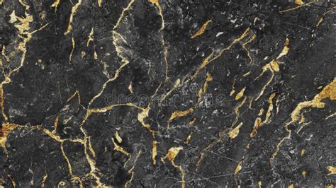 Natural Black And Gold Marble Stone Texture Background Black And Gold