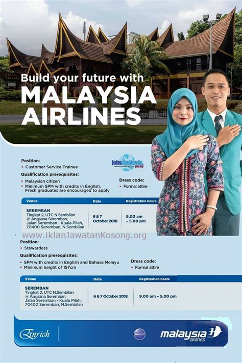 With your dreams of malaysia, you can work with this company and fly to and fro around malaysia. Walk in interview at Malaysia Airlines (Sistem Penerbangan ...