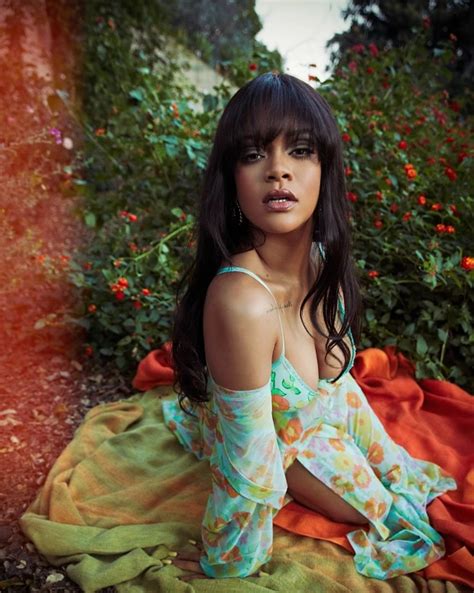 rihanna sizzling in floral bikini set making temperature hot with her glam 24h beauty