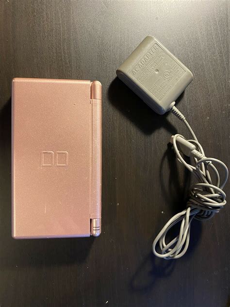 Nintendo Ds Lite Pink Handheld Console With Charger And Dim Stylus