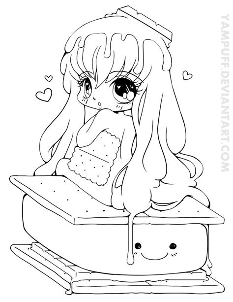 Yampuff Chibi Coloring Pages Printable Coloring Pages