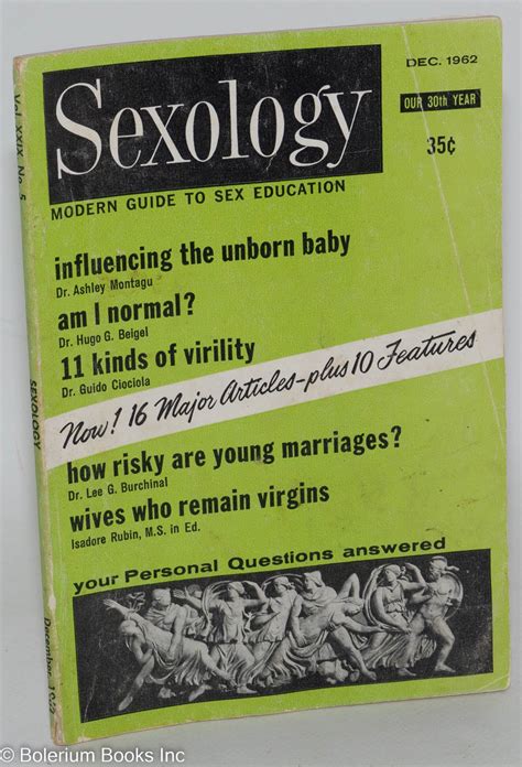 Sexology A Modern Guide To Sex Education Vol 29 5 Dec 1962 Am I Normal Hugo Gernsback