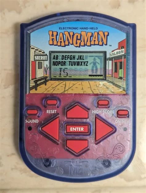 Vintage Milton Bradley 1995 Electronic Handheld Hangman Game Tested