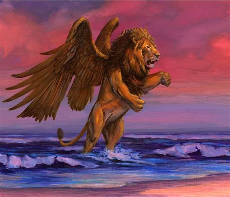 Pin By Mercedes Yrayzoz On Canidae And Felidae Lion With Wings
