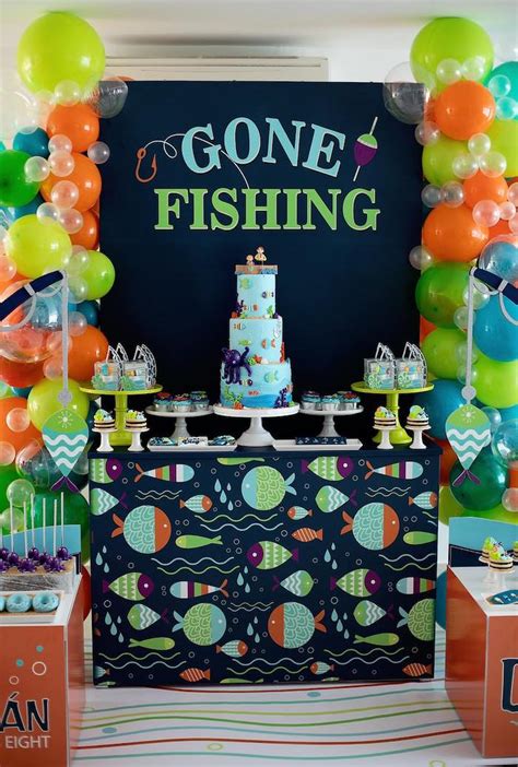 Karas Party Ideas Gone Fishing Birthday Party Karas Party Ideas