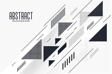 Modern Abstract Triangle And Lines Composition Background Download