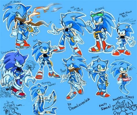 Genderbent Sonic In Her Many Forms