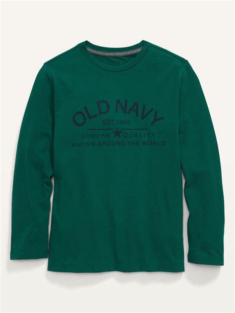 Long Sleeve Logo Graphic T Shirt For Boys Old Navy