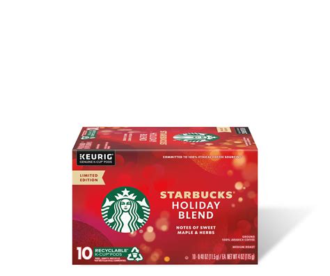 Peppermint Mocha Flavored K Cup Pods Starbucks Coffee At Home