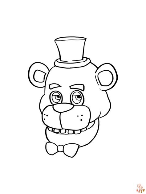 Freddy Fazbear Coloring Pages Apporter Du Plaisir Et Des Sensations