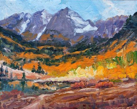 Kit Hevron Mahoney Fine Art Km2689 Maroon Bells Colorado Autumn