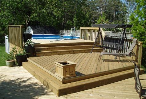 This plan will show you the most important beginning steps of reinforcing the supports. above ground pool decks | 27 ft round pool deck plan, Free ...