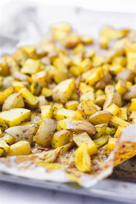 Vegan Roasted Turmeric Potatoes With Quinoa Buddha Bowl Recipe Of