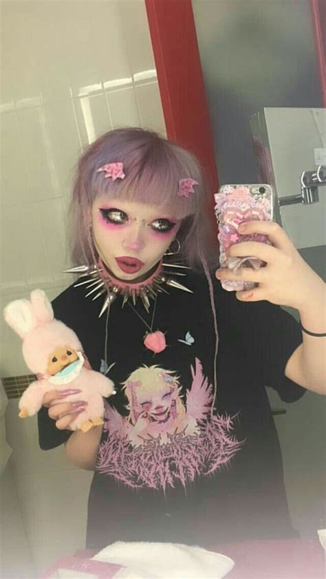 jazmin bean aesthetic punk makeup kawaii goth estilo grunge pink vibes fantasy makeup