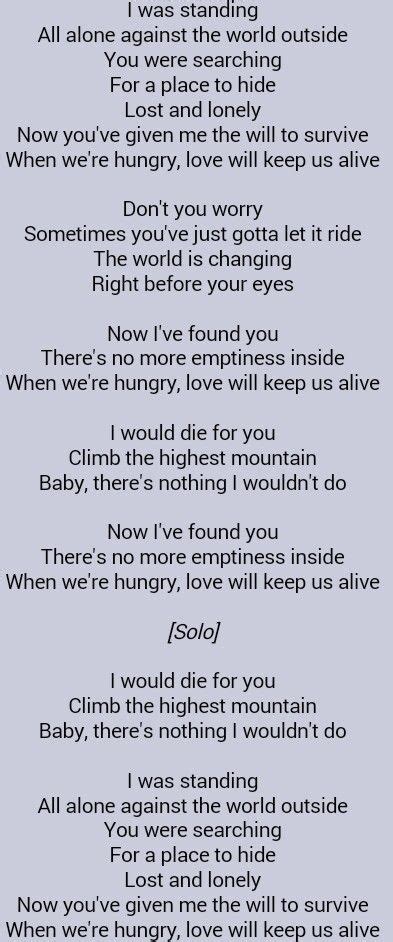 The Eagles Love Will Keep Us Alive Great Song Lyrics Eagles Lyrics
