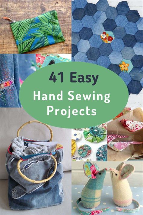 45 Fun Easy Hand Sewing Projects You Will Want To Try Pillar Box Blue