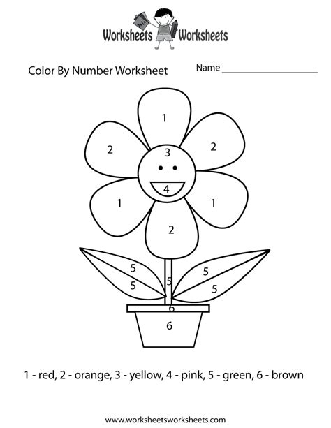 Free Color By Number Worksheets Cool2bkids Preschool Coloring Pages