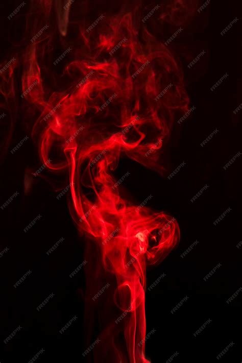 Red Smoke 4k Art