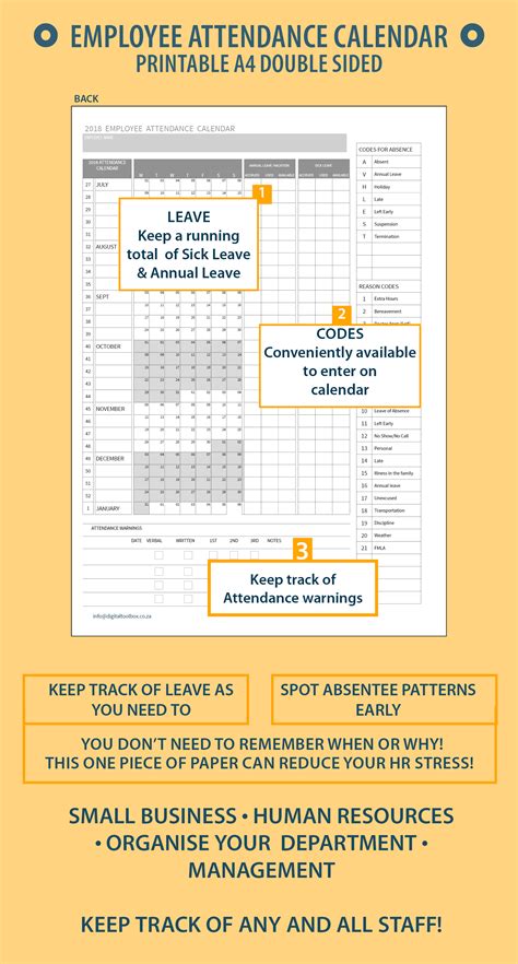 Free Employee Attendance Tracker 2020 2020 2020 Lectionary Calendar