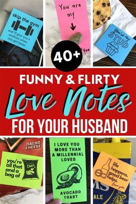 Funny And Flirty Love Notes To Leave For Your Husband
