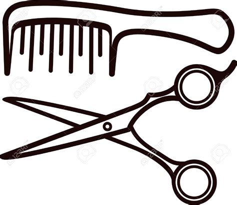 Comb And Scissors Clipart Free Download On Clipartmag