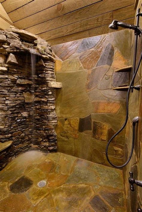 16 Best Rock Shower Ideas 23 Lmolnar Rock Shower Rustic Bathroom
