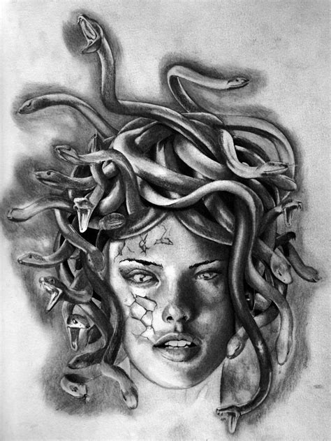 Tattoo Uploaded By Billy One Medusa Portrait Sketch 1158845