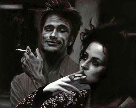 Fight Club Original Oil Painting Tyler Durden And Marla Etsy
