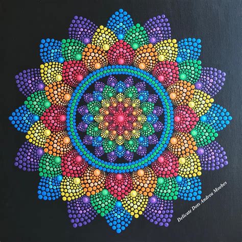 Completed My Rainbow Mandala This One Has Already Found Its Forever