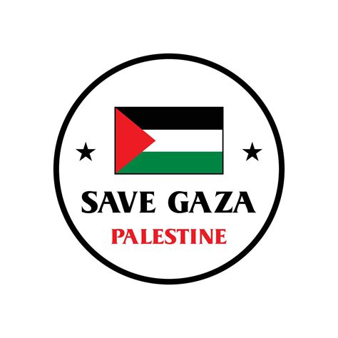 Save Palestine Logo Free Gaza Vector 5965086 Vector Art At Vecteezy