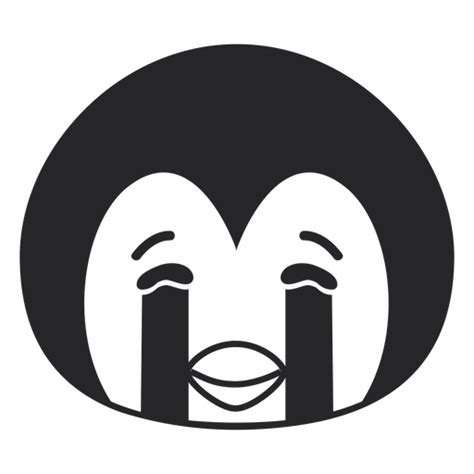 Penguin Sad Head Muzzle Stroke PNG SVG Design For T Shirts