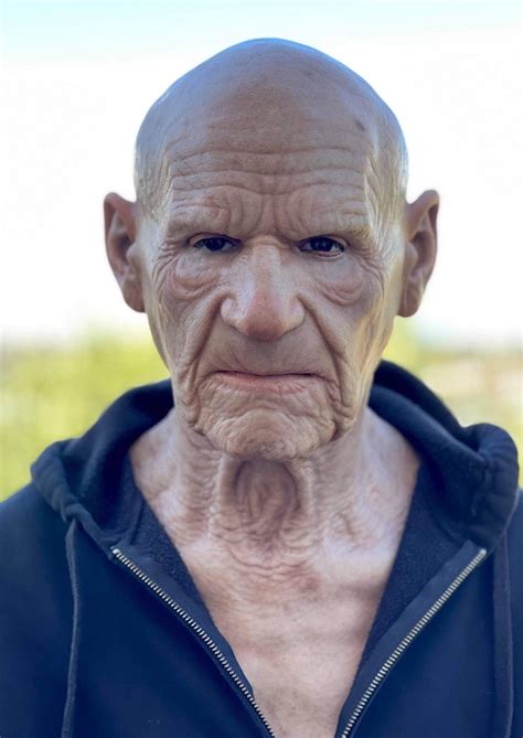 silicone old man mask old man prune by savage silicone
