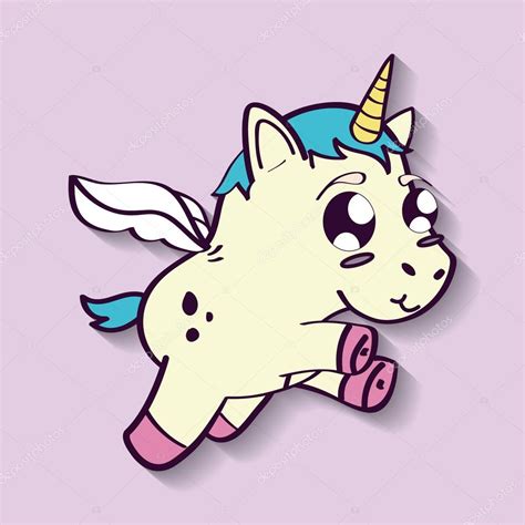 Unicorn Horse Cartoon Design — Stock Vector © Djv 122427318