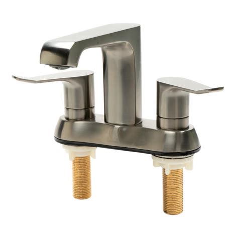 The home depot makes shopping for a new bath faucet easy. ALFI BRAND 4 in. Centerset 2-Handle Bathroom Faucet in ...