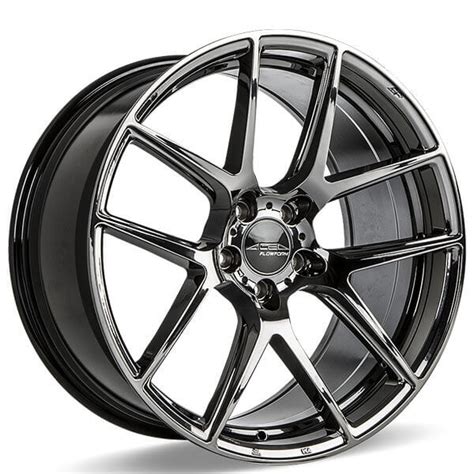 Get more done with the new google chrome. 19" Ace Alloy Wheels AFF02 Black Chrome Rims #ACE067-1